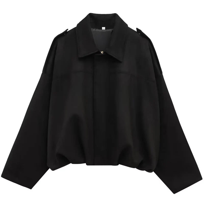 Chaqueta Bomber Monvia Oversize - Efecto Ante