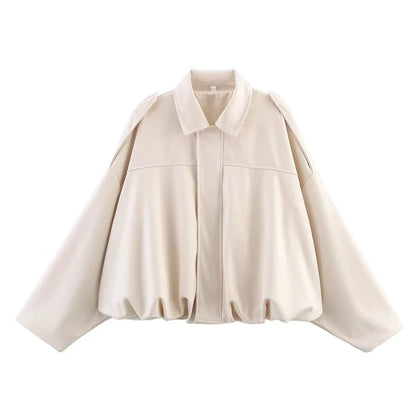 Monvia Élan — Chaqueta bomber • Cuello vuelto • Corte suelto