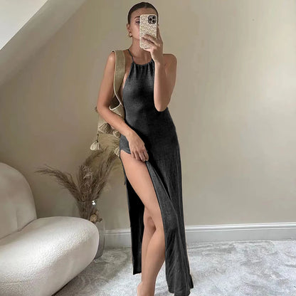 Vestido MONVIA Ibiza: elegancia y transparencia.