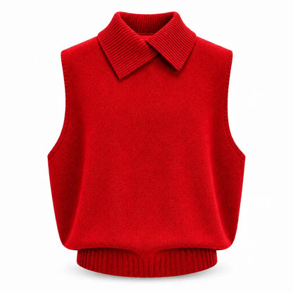 Chal Punto para mujer (otoño e invierno): versátil, informal, de color liso con suela y sin mangas, estilo coreano.