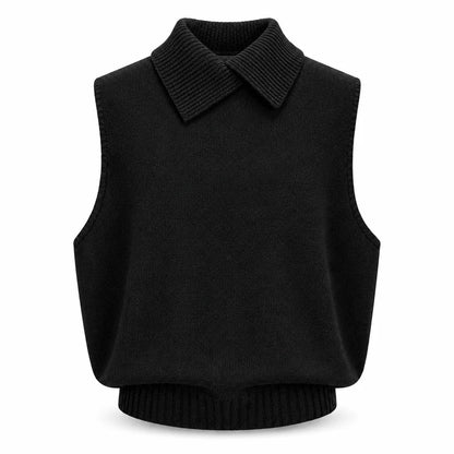 Chal Punto para mujer (otoño e invierno): versátil, informal, de color liso con suela y sin mangas, estilo coreano.