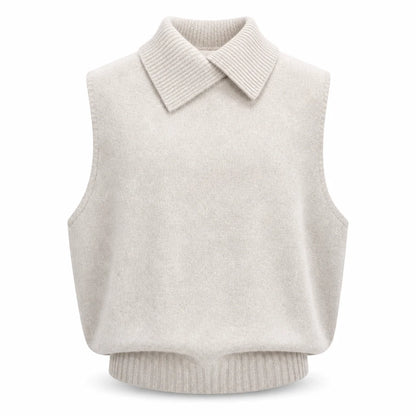 Chal Punto para mujer (otoño e invierno): versátil, informal, de color liso con suela y sin mangas, estilo coreano.